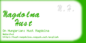 magdolna hust business card